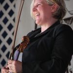 Deanie Richardson with Sister Sadie at the 2015 Delaware Valley Bluegrass Festival - photo by Frank Baker