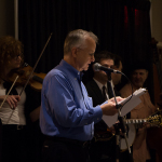 Fred Bartenstein presented the show on first bluegrass festival in Fincastle, VA at Wide Open Bluegrass 2015 - photo by Tara Linhardt
