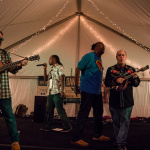 Gangstagrass rocked the dance tent Saturday night at Wide Open Bluegrass 2015 - photo by Tara Linhardt
