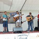 Co-promoters Chris Smith and Kurt Hickman host young pickers at the 2016 Norwalk Music Festival - photo © Bill Warren