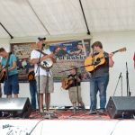 Co-promoters Chris Smith and Kurt Hickman host young pickers at the 2016 Norwalk Music Festival - photo © Bill Warren