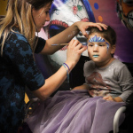 Face painting at the 2016 Wide Open Bluegrass festival - photo by Frank Baker