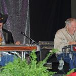 Lynn Owsley and Chubby Howard on steel with The Malpass Brothers at the 2016 Fall SOIMF - photo © Bill Warren
