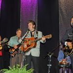 Rhonda Vincent with The Malpass Brothers at the 2016 Fall SOIMF - photo © Bill Warren