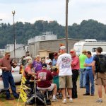 On site at Galax, 2012 - photo by Carol McDuffie