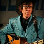 Kenny Vaughan with Marty Stuart at the Delaware Valley Bluegrass Festival (September 2012) photo by Frank Baker
