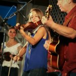 The Quebe Sisters at the Delaware Valley Bluegrass Festival (September 2012) photo by Frank Baker