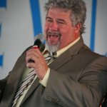 Jeff Parker with Dailey & Vincent at Delaware Valley (September 2012) - photo by Frank Baker