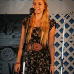 Sarah Amos singing with her Dad (Bob) at Delaware Valley (September 2012) - photo by Frank Baker