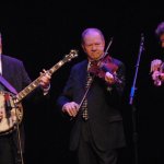 Greg Cahill, Bobby Hicks and Sam Bush at the 2012 IBMA Awards Show - photo by Dan Loftin