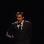 Rob Ickes accepts his Dobro Player of the Year award at the 2012 IBMA Awards Show - photo by Dan Loftin