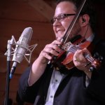 Hunter Berry with Rhonda Vincent & The Rage at Gettysburg 2013 - photo by Frank Baker