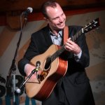 Josh Williams with Rhonda Vincent at Gettysburg 2013 - photo by Frank Baker