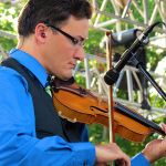 Jason Barrie with Doyle Lawson & Quicksilver at ROMP 2013 - photo by Terry Herd