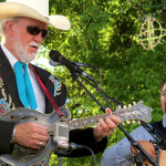 Doyle Lawson and Dustin Pyrtle at ROMP 2013 - photo by Terry Herd
