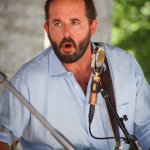 Robert Greer with Town Mountain at Bluegrass On The Grass (July 13, 2013) - photo by Frank Baker