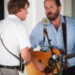 Phil Barker and Robert Greer with Town Mountain at Bluegrass On The Grass (July 13, 2013) - photo by Frank Baker