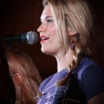 Shelby Means with Della Mae at Gettysburg (August 2013) - photo © Frank Baker