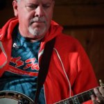 Steve Dilling with Sideline at the August 2013 Gettysburg Bluegrass Festival - photo by Frank Baker