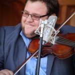 Hunter Berry with Rhonda Vincent at the August 2013 Gettysburg Bluegrass Festival - photo by Frank Baker