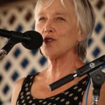 Laurie Lewis with Laurie Lewis & the Right Hands at the 2013 Delaware Valley Bluegrass Festival - photo by Frank Baker