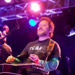 Andy Hall with The Infamous Stringdusters at the 2013 Festy - photo © Gina Elliott Photography