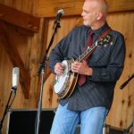 Sammy Shelor with Lonesome River Band at Gettysburg, Spring 2014 - photo by Frank Baker