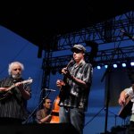 The David Grisman Folk Jazz Trio at ROMP 2014 - photo by Jenny Sevcick
