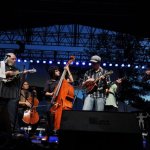 The David Grisman Folk Jazz Trio at ROMP 2014 - photo by Jenny Sevcick
