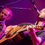 Jake Jolliff and Adam Aijala with Yonder Mountain String Band at The Ryman (July 3, 2014) - photo by Todd Powers