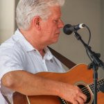 Danny Arthur with The Bing Brothers and Jake Krack at Bluegrass on the Grass (7/12/14) - photo by Frank Baker