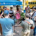 Infamous Stringdusters jam at the 2014 Northwest String Summit - photo © Todd Powers