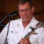 Keith Arneson with Country Current at the Gettysburg Bluegrass Festival (August 2014) - photo by Frank Baker