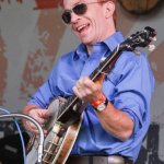 Mark Delaney with Danny Paisley at the Gettysburg Bluegrass Festival (August 2014) - photo by Frank Baker