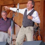 Ron Thomason with Dry Branch Fire Squad at the Gettysburg Bluegrass Festival (August 2014) - photo by Frank Baker