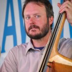 Bob Dick with Bob Amos & Catamount Crossing at the 2014 Delaware Valley Bluegrass Festival - photo by Frank Baker