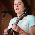 Tori Gold with Gold Heart at the Gettysburg Bluegrass Festival (May 2015) - photo by Frank Baker