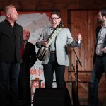 Jessie Baker with Dailey & Vincent Gettysburg Bluegrass Festival (May 2015) - photo by Frank Baker