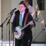 Gave Largent with Michael Cleveland & Flamekeeper at the 2015 Bluegrass on the Grass Festival - photo by Frank Baker