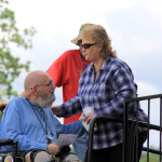 Dennis Jones and Lorraine Jordan at the 2015 Red, White & Bluegrass Festival - photo © Laura Tate Photography