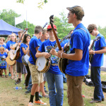 Young pickers at the 2015 Red, White & Bluegrass Festival - photo © Laura Tate Photography