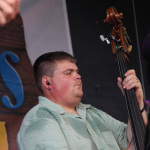 Austin Ward with Kenny & Amanda Smith at the 2015 Red, White & Bluegrass Festival - photo © Laura Tate Photography