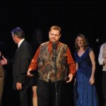 Junior Sisk accepts an award at the 2012 IBMA Awards Show - photo by Dan Loftin