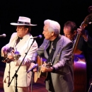 Bobby Hicks, Bobby Osborne and Del McCoury at the 2012 IBMA Awards Show - photo by John Goad