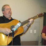 Russell Moore and Keith McKinnon with IIIrd Tyme Out at Bob Mitchell's studio (August 30, 2014) - photo by Bob Mitchell