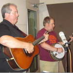 Russell Moore and Keith McKinnon with IIIrd Tyme Out at Bob Mitchell's studio (August 30, 2014) - photo by Bob Mitchell