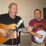 Russell Moore and Keith McKinnon with IIIrd Tyme Out at Bob Mitchell's studio (August 30, 2014) - photo by Bob Mitchell