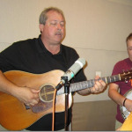 Russell Moore and Keith McKinnon with IIIrd Tyme Out at Bob Mitchell's studio (August 30, 2014) - photo by Bob Mitchell