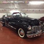 Vintage Caddys on display during the Po' Ramblin' Boys' Back To The Mountains Euro Tour 2016