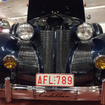 Vintage Caddys on display during the Po' Ramblin' Boys' Back To The Mountains Euro Tour 2016
